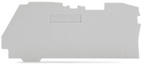 WAGO 2106-1291 Abschluss Zwischenplatte Grau 100St.