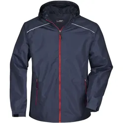 Regenjacke "JN1118" - S - navy/red