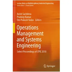 Operations Management and Systems Engineering, Fachbücher von Om Prakash Yadav, Pradeep Kumar, Anish Sachdeva