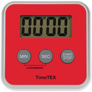 TimeTex Timer 61907 digital, 100 Minuten, magnetisch, rot