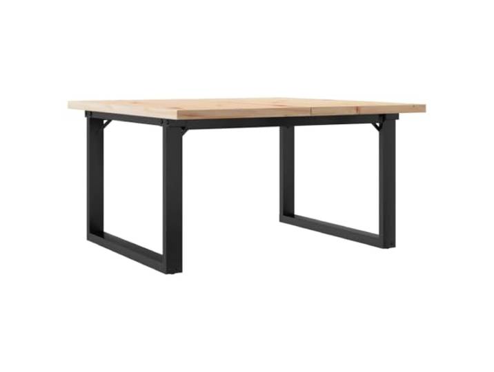 HKLGBVCR Couchtisch aus massivem Kiefernholz, 80 x 80 x 45 cm