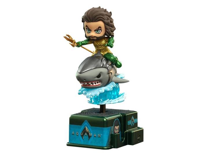 Hot Toys Actionfigur Aquaman CosRider Minifigur mit Sound und Leuchtfunktion Aquaman 13 cm, (1-tlg)