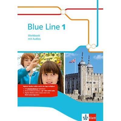 Blue Line 1. Workbook mit Audios. Ausgabe 2014, Set von , Klett Schulbuchverlag, 978-3-12-548881-6