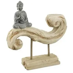Gilde, Deko Figuren + Skulpturen, Poly Figur/Teelichthalter Buddha