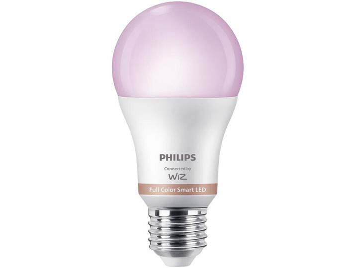 Leuchtmittel WiZ Kunststoff E27 T 6 cm 8.5 W - Farbe: weiss - LED - Lichtfarbe: Warmweiss - Kaltes Tagesweiss - LED Leuchtmittel