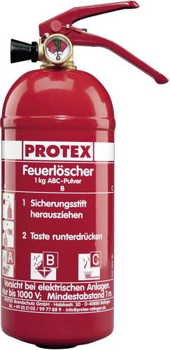 Protex Pulverfeuerlöscher 1l Brandklasse: A, B, C Inhalt 1St.
