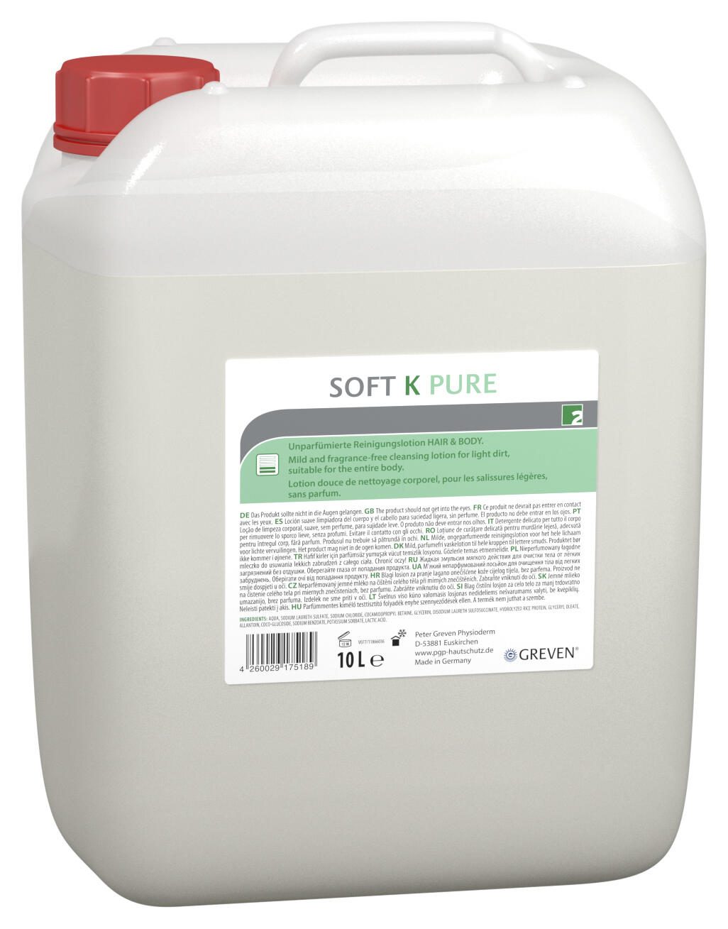 GREVEN® Soft K Pure Duschgel 10,0 l 13990-005
