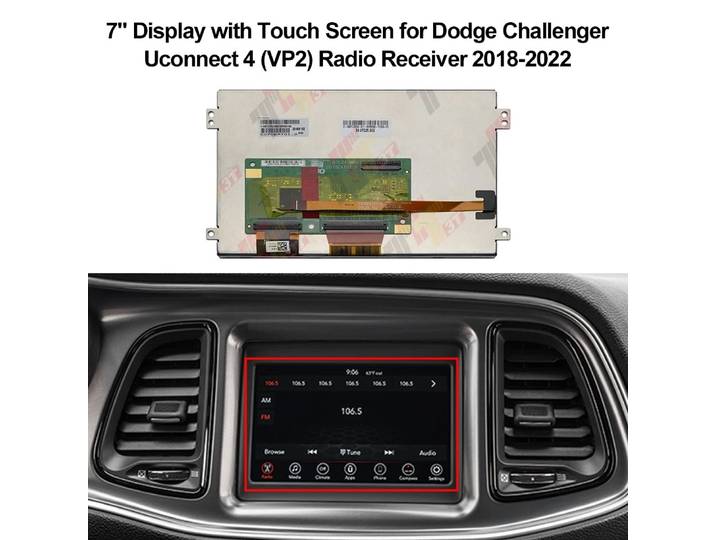 Écran tactile pour autoradio Jeep Chrysler Dodge Uconnect 4 VP2