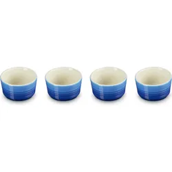 Le Creuset Formen zum Backen und Servieren 8 cm tiefes Blau 4 St.