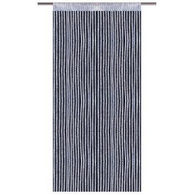 Bestlivings Fadenvorhang Lurex- Optik Fadengardine mit Stangendurchzug Türvorhang, attraktiv und modern in vielen verschiedenen Ausführungen erhältlich (silber -