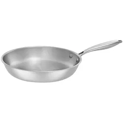 RESTO Mizar Bratpfanne Ø32 cm – Tri-Ply Edelstahl ohne Beschichtung – PFAS-frei – Induktion – Ofenfest – Alle Herdarten