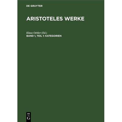 Kategorien, Gebundene Ausgabe von , De Gruyter, 978-3-11-252975-1