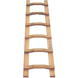 Holz Dachdeckerleiter geleimt +4 Holzschrauben mit 8 Sprossen 2,38m lang