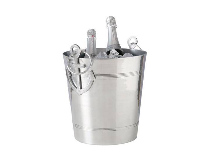 BOLTZE GRUPPE Wein- und Sektkühler Wein Champagner Sektkühler Aluminium maritim Ankergriffe