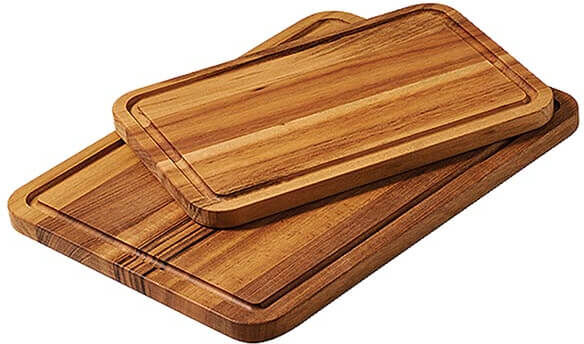 Tramontina Tigerwood Set of 2 Wooden Boards