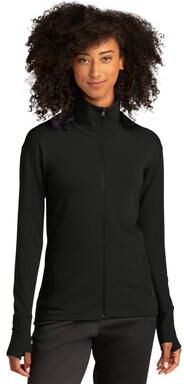 Sport-Tek LST560 Athletic Women's Sport-Wick Flex Fleece Full-Zip Jacket in Black size XL   Triblend