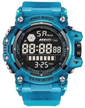 Inspired Finds LIGE FOXBOX LED Military Digital Sports Watch With Luminous Display blue