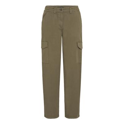 Cargohose OXMO "Cargohose OXLoco", Damen, Gr. L, N-Gr, grün (ivy grün), Obermaterial: 98% Baumwolle CO. 2% Elasthan EL., Hosen Cargohose