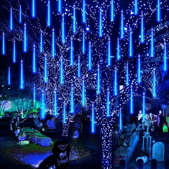 PEMOTech LED Kerstverlichting voor buiten, blauwe icicle drop verlichting