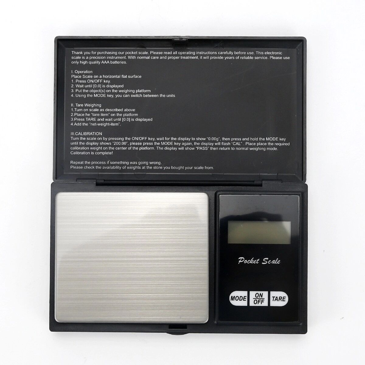 INF Hochpräzise Schmuckwaage 500g/0.01g – Edelstahl-Taschenwaage mit hintergrundbeleuchtetem LCD und Mehrfach-Einheiten