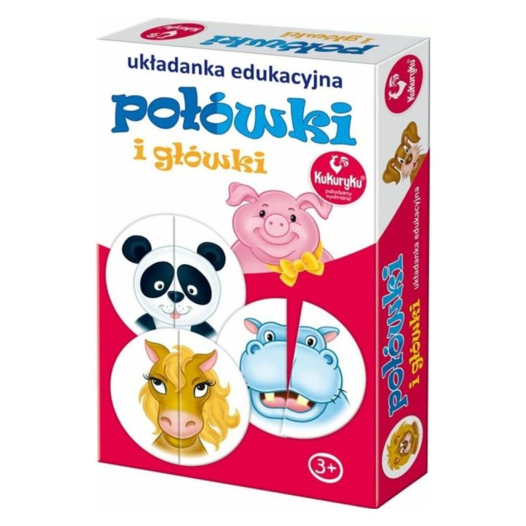 ProMate Puzzlehälften und Köpfe - 0352 (Polnisch, 1 - 2 Spieler) (0352)