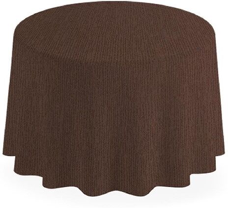 Pack Service Tovaglia Tonda Monolin Cacao 250 cm 6 Pezzi