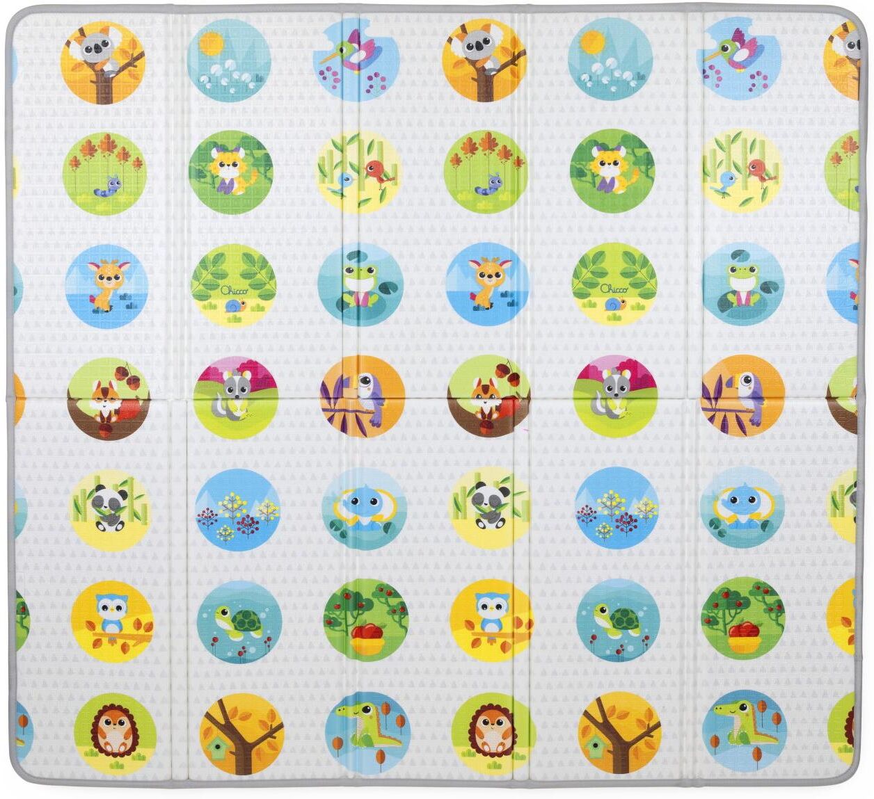 Spielmatte CHICCO "2 in 1 XXL 180 x 200 cm", Kinder, bunt (mehrfarbig), Sportmatten Spielmatte mehrfarbig Einheitsgröße