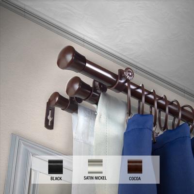 "InStyleDesign End Cap 13/16"" Triple Curtain Rod"