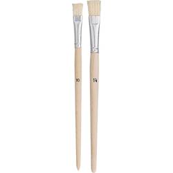 ZAHN Pinsel Flachpinsel-Set Schweineborsten 10teilig E10710-08