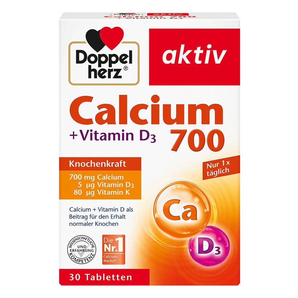 Queisser Pharma GmbH & Co. KG Doppelherz Calcium 700 + Vitamin D3 Tabletten 11346368