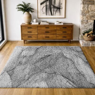 Addison Rugs Premium Washable Super Soft Abstract Brandt Dream Shag Rug