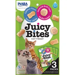 INABA CAT Juicy Bites hausgemachte Bouillon und Tintenfisch 3x11,3g (33,9g)