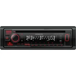 KW KDC-BT450DAB - Autoradio, DAB+, CD, USB, BT, 4x 50W