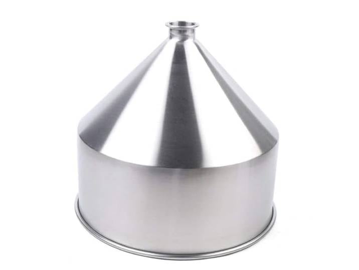 JFTEOPUTN 10-50L Trichter, 304 Edelstahl, Flüssigkeit Paste Abfüllmaschine Trichter, 30L, 64mm