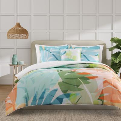 TIKI FULL/QUEEN 3PC. COMFORTER SET by J by J. Queen New York in Green (Size TWIN)