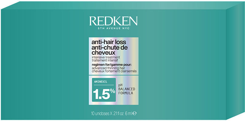 Redken Aminexil 1,5 % ampoules anti-chute de cheveux 10 unités