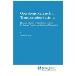 Operations Research in Transportation Systems, Fachbücher von Alexander S. Belenky