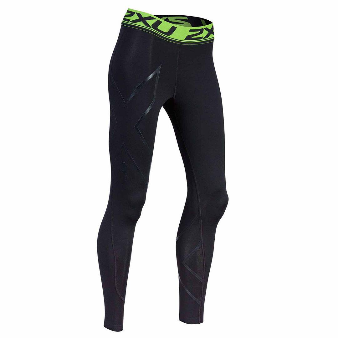 2xu Erfrischungswiederherstellung Kompression Womens Schwarz/grüne Strumpfhose