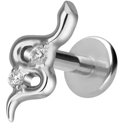 Titan Labret mit Innengewinde SCHLANGE