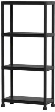 Costway 4-Tier Heavy-Duty Plastic Storage Shelves Freestanding Garage Shelving Unit