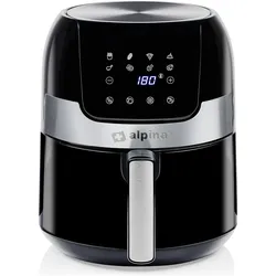 alpina Air Fryer 230V 3.5L 1400W digi, Fritteuse, Schwarz, Silber