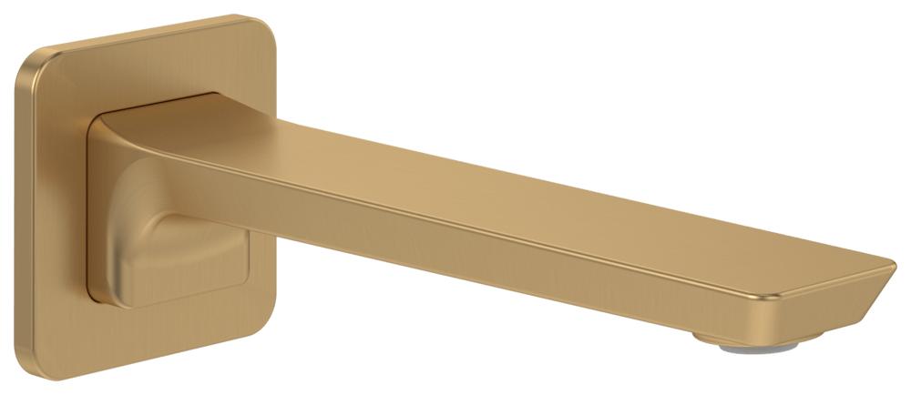 Villeroy & Boch Badewannenauslauf Subway 3.0 75x75x216mm für Wandmontage Brushed Gold TVT11200100076