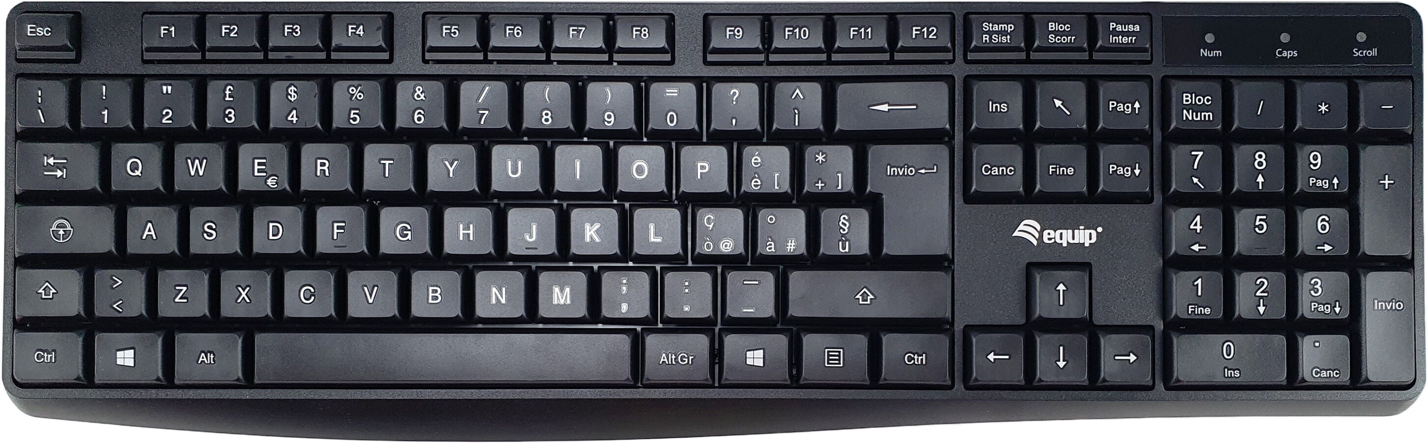 Equip Kabelgebundene USB-Tastatur (IT-Layout)