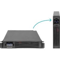 DN-170107 OnLine 10 kVA/10 kW, USV schwarz, Ohne Batterie, 2 Höheneinheiten