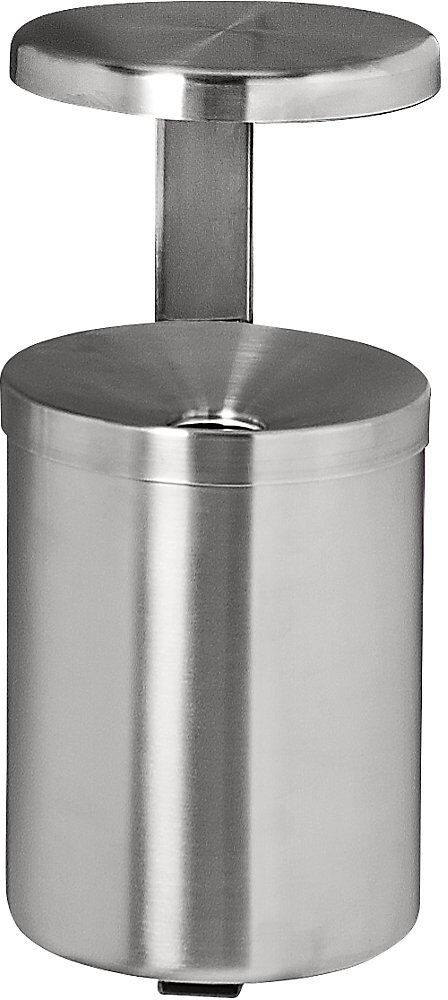 kaiserkraft Sicherheits-Wandascher mit Dach, 5,5 l, Höhe 390 mm, Edelstahl