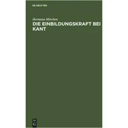 Mörchen:Die Einbildungskraft bei Kant, Fachbücher von Hermann Mörchen