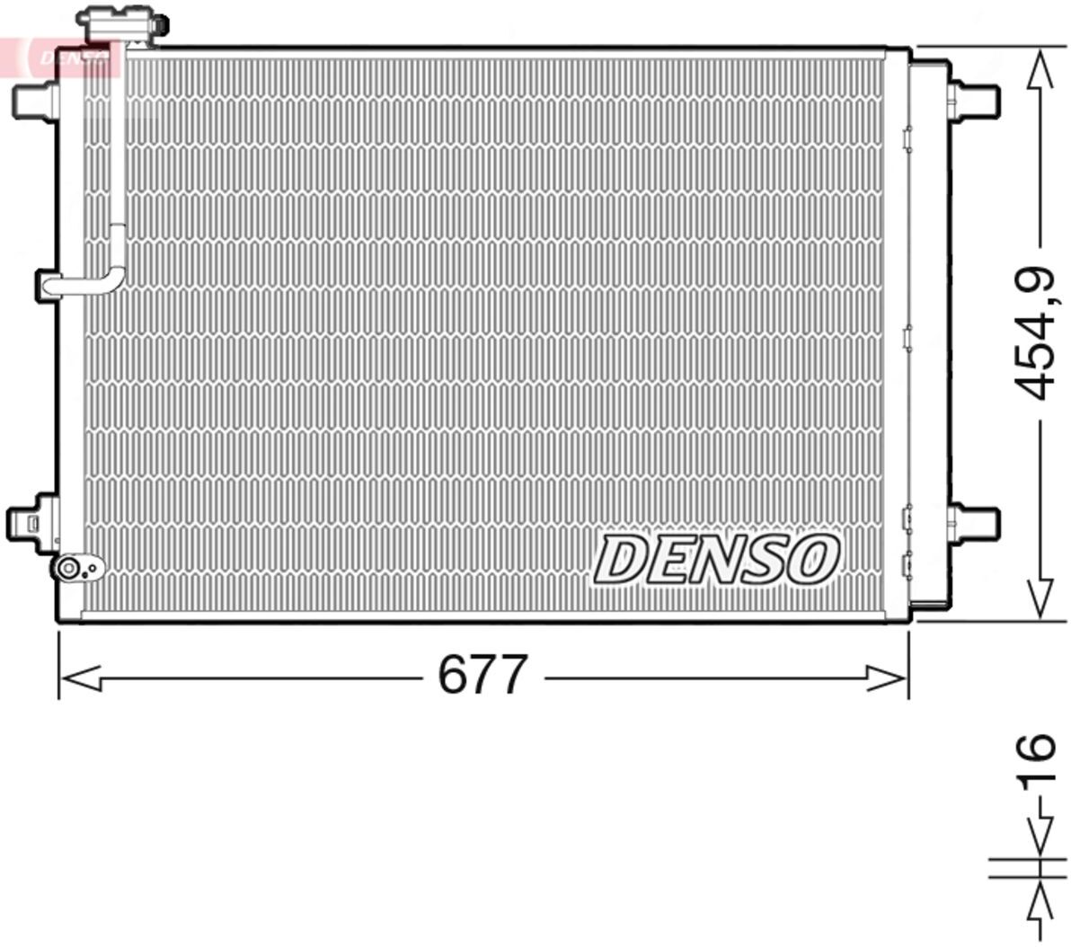 Condenseur, climatisation DENSO DCN02046