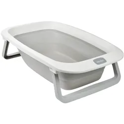 Beaba, Babybadewanne, Badewanne Easy Pop Camélé'O - hellgrau