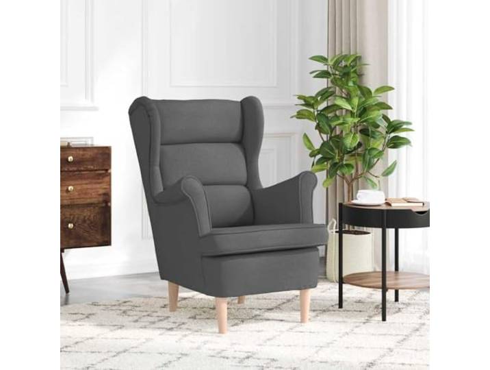 NLQMSU Sessel, Dunkelgrau, 74 x 84 x 100 cm, bequemer Polyesterstoff Polyestergewebe, weiche Polsterung, vielseitiges Design für Wohnzimmer, Schlafzimmer, Büro, einfache Pflege