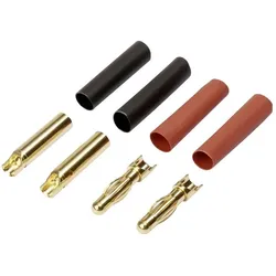 Reely RE-6534192 Akku Stecker 4 mm vergoldet 40 Paar